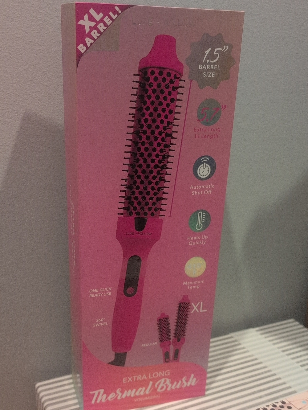 Pink XL Thermal Brush - 1.5" Barrel